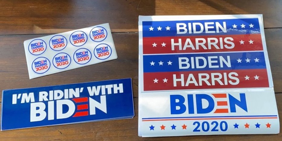 Biden Harris Bumper Stickers and Stickers