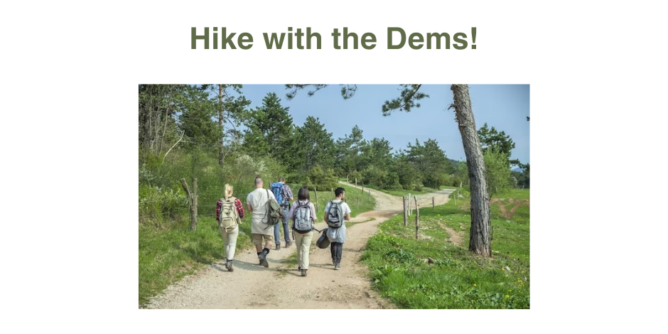 Join Our Dem Hiking Group!