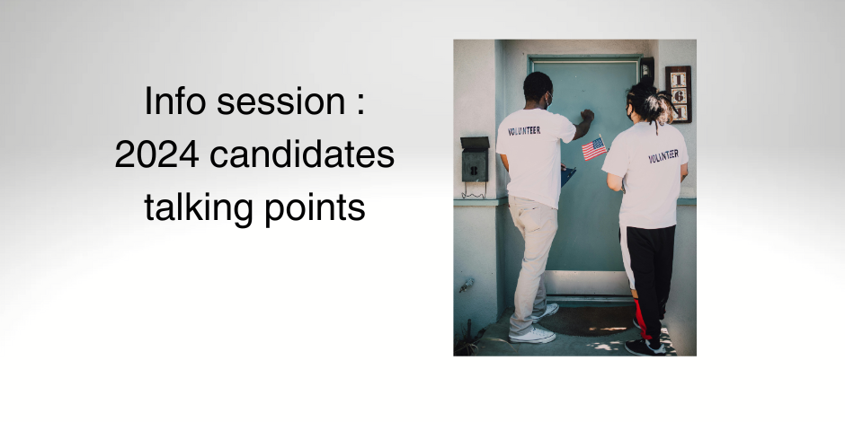 Join our training on how to have conversations about different candidates